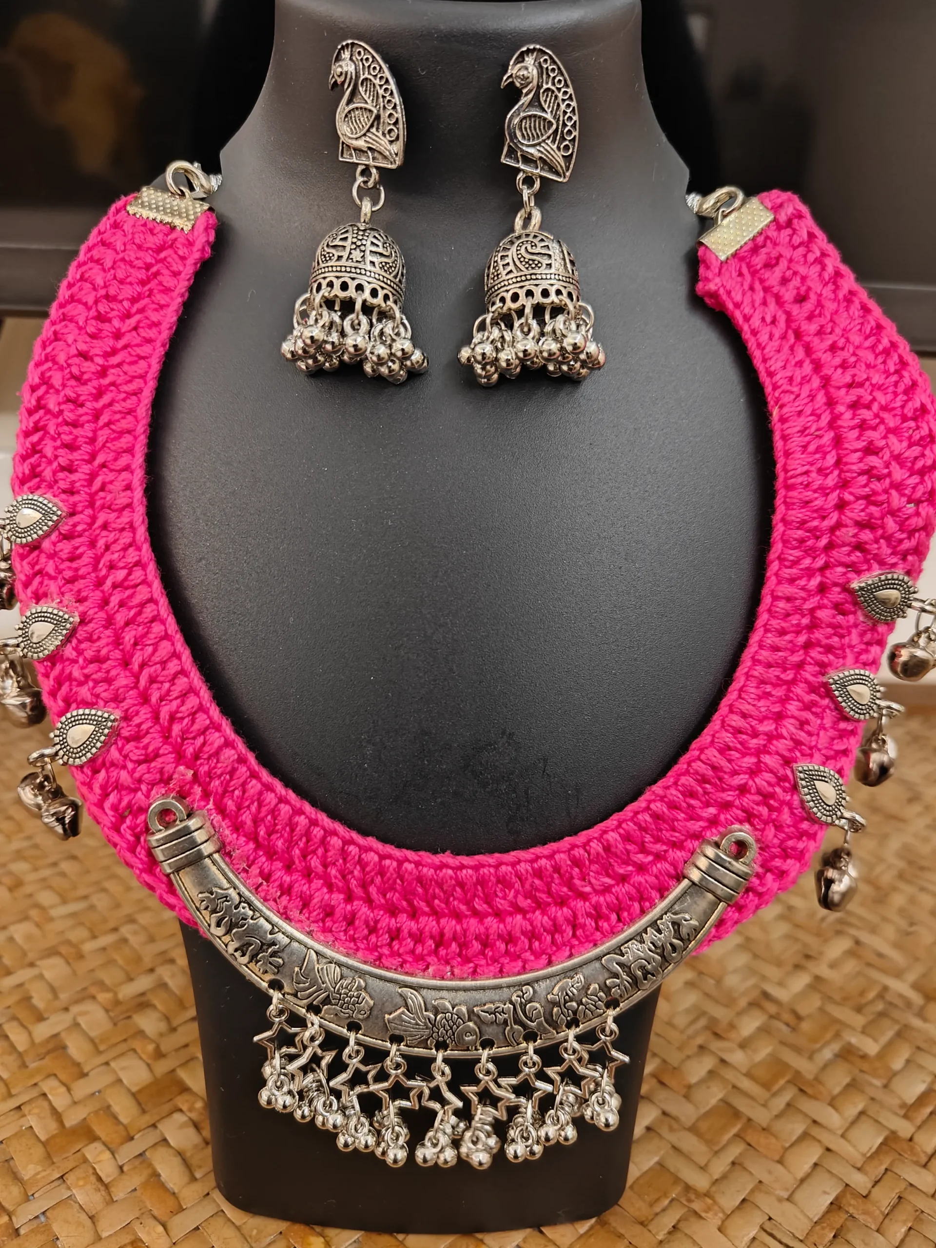 Crochet Necklace Set- Crescent - Image 2