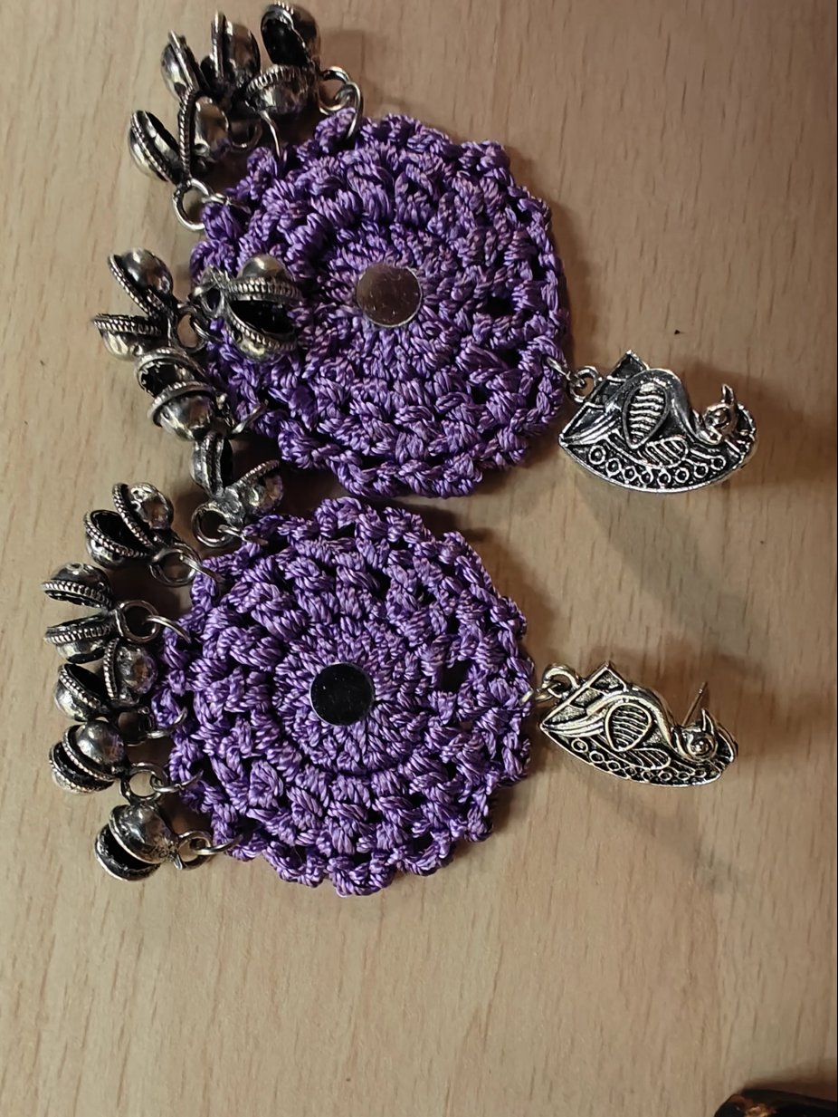 Crochet Round Jhumki