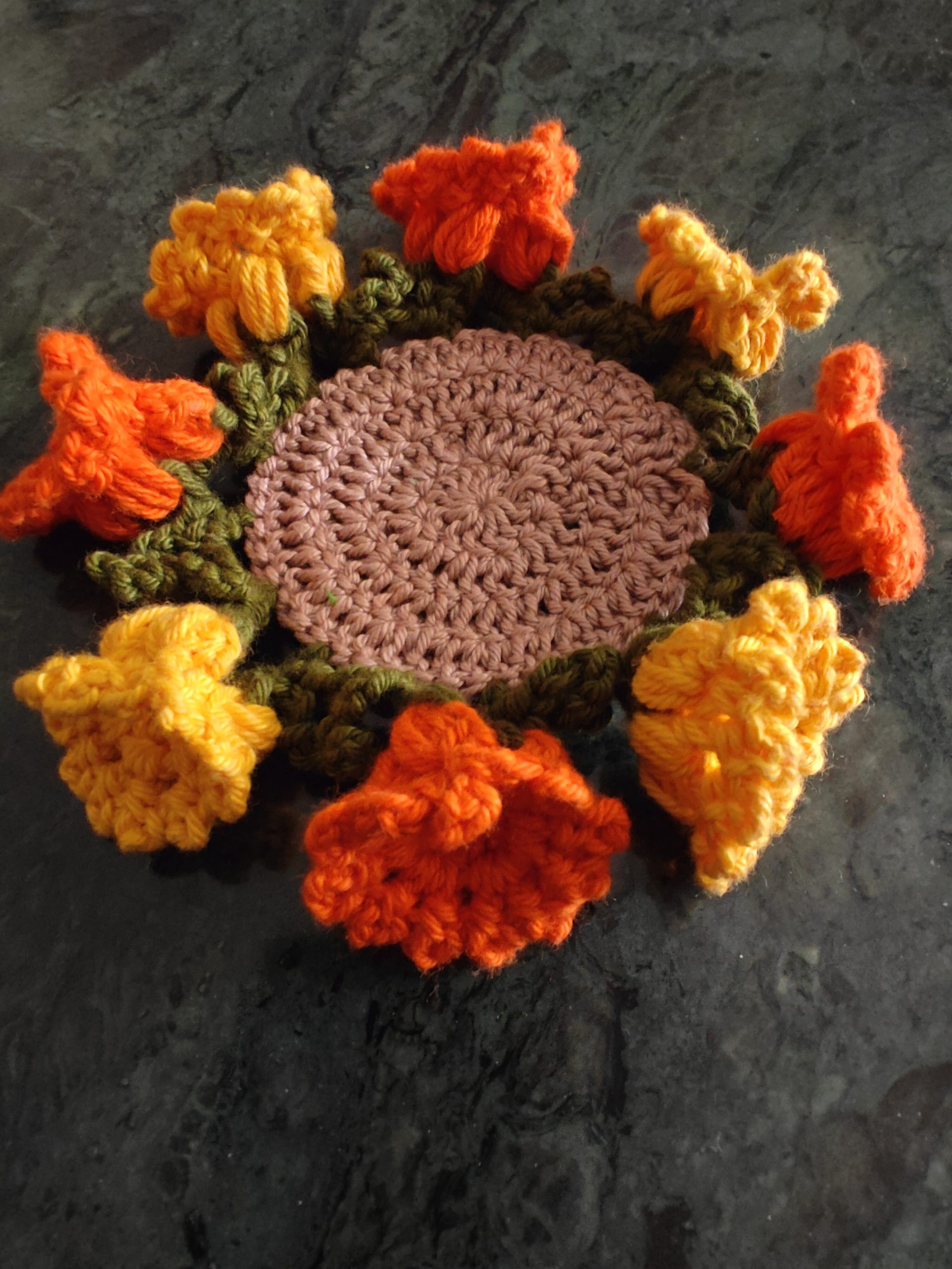 Coasters - Yellow Orange bellflowers - Image 3